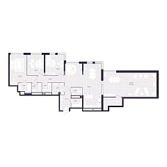 3-комнатная 114,54 м&sup2;