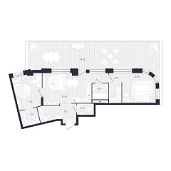 2-комнатная 78,79 м&sup2;