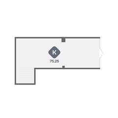 Помещение 75,25 м&sup2;