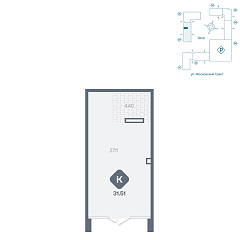 Помещение 31,51 м²