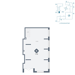 Помещение 77,15 м²