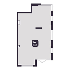 Помещение 63,44 м&sup2;