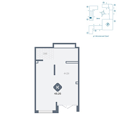 Помещение 48,26 м²