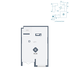 Помещение 51,35 м²