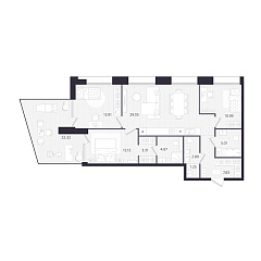 3-комнатная 97,93 м&sup2;