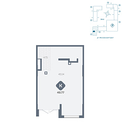 Помещение 49,77 м²