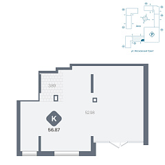 Помещение 59,77 м²
