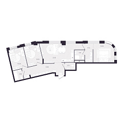 3-комнатная 80,66 м&sup2;