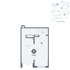 Помещение 52,28 м²